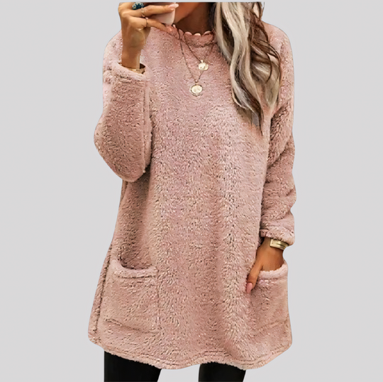 Women's Fleece Long Sleeve Pullover Sweater