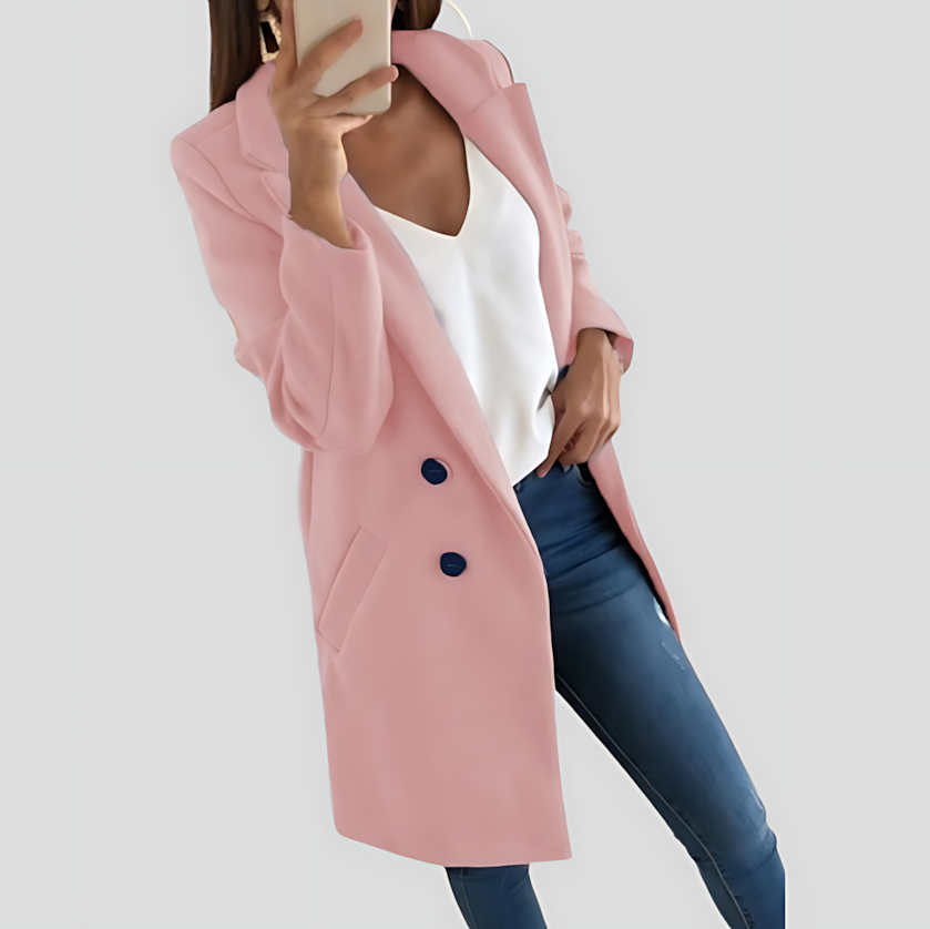 Stylish Women's Longline Coat