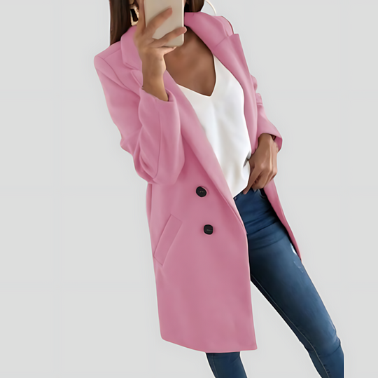 Stylish Women's Longline Coat