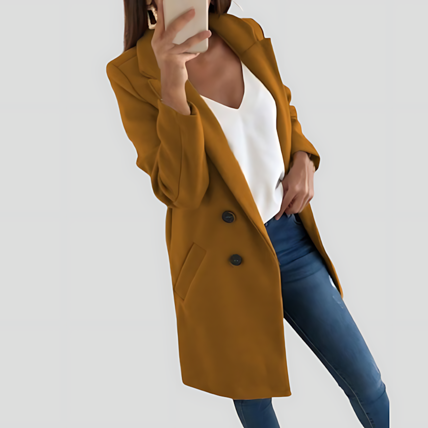 Stylish Women's Longline Coat