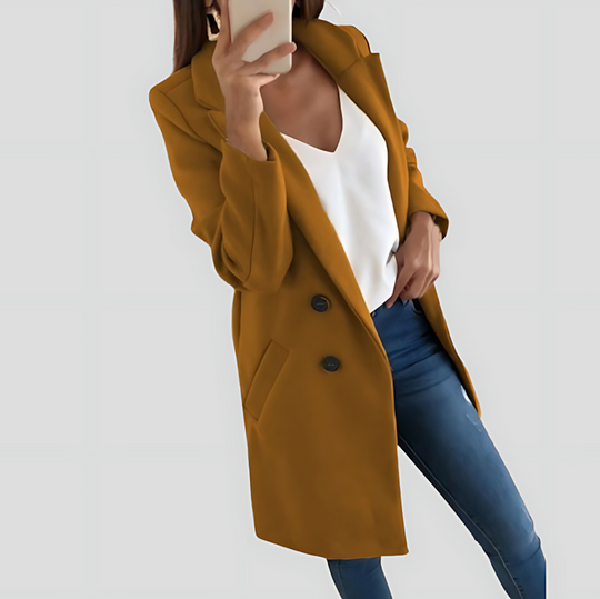 Stylish Women's Longline Coat