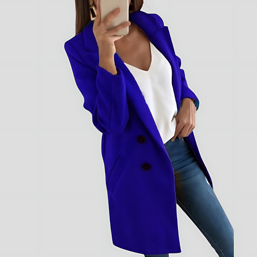 Stylish Women's Longline Coat
