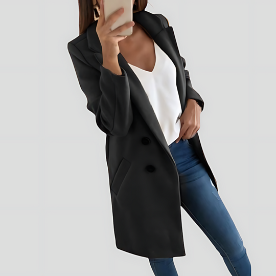 Stylish Women's Longline Coat