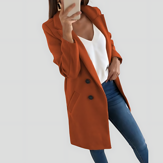 Stylish Women's Longline Coat