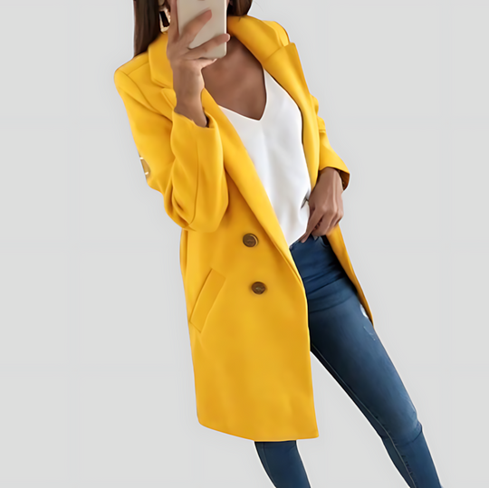 Stylish Women's Longline Coat