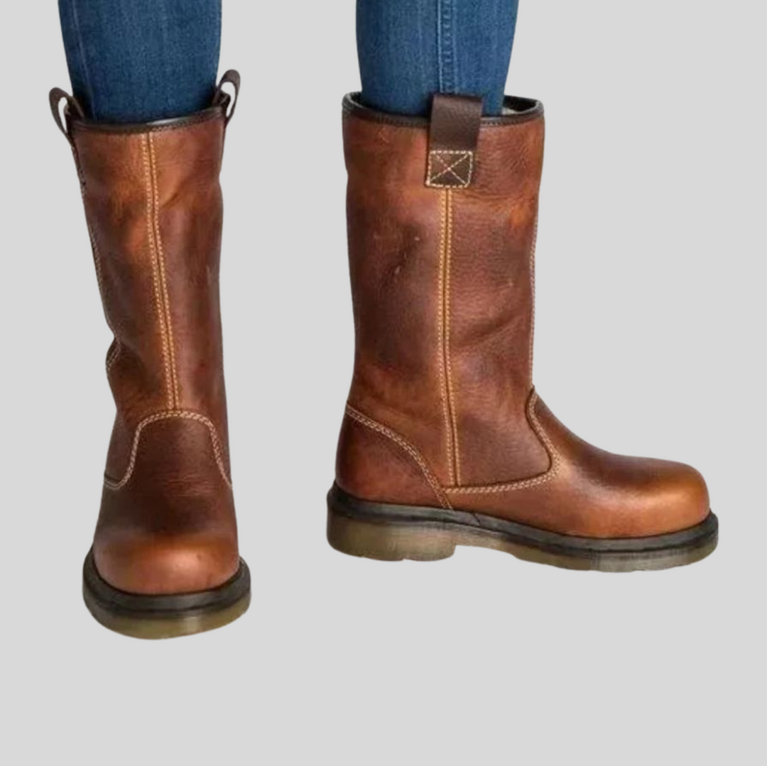 Women’s Cowboy Boots – Winter Mid-Calf Western Style