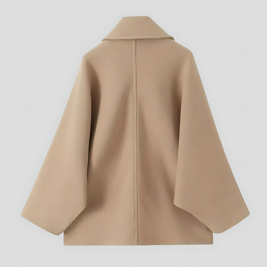Women's Oversized Coat with Wide Collar