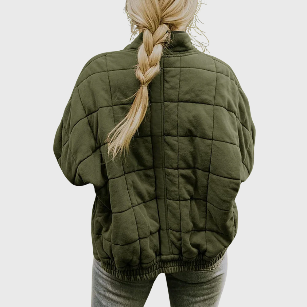 Women Quilted Zip Jacket