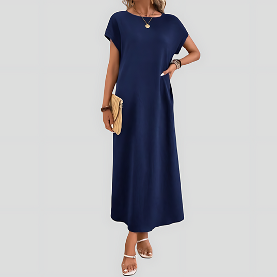 Women's Casual Batwing Tunic Dress