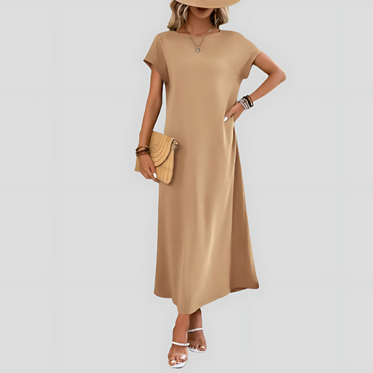 Women's Casual Batwing Tunic Dress