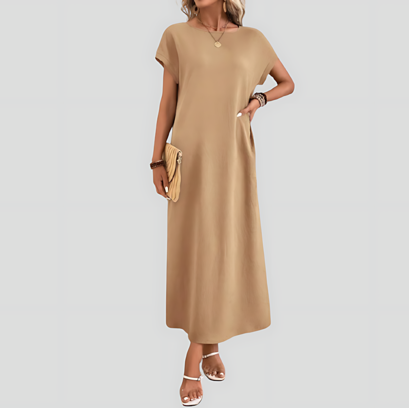 Women's Casual Batwing Tunic Dress