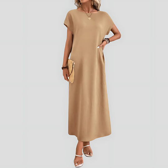 Women's Casual Batwing Tunic Dress