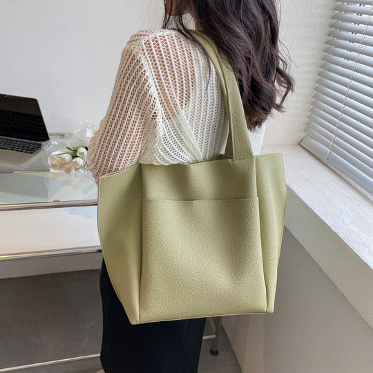 Women's Versatile Spacious Tote Bag with Pocket