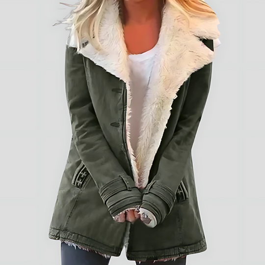 Women's Winter Sherpa-Lined Fleece Jacket