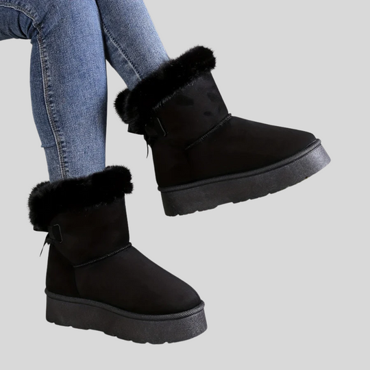 Platform Slip-On Winter Ankle Boots for Women