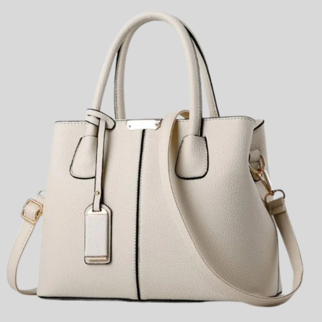 Women's Classic Structured Tote Bag with Shoulder Strap