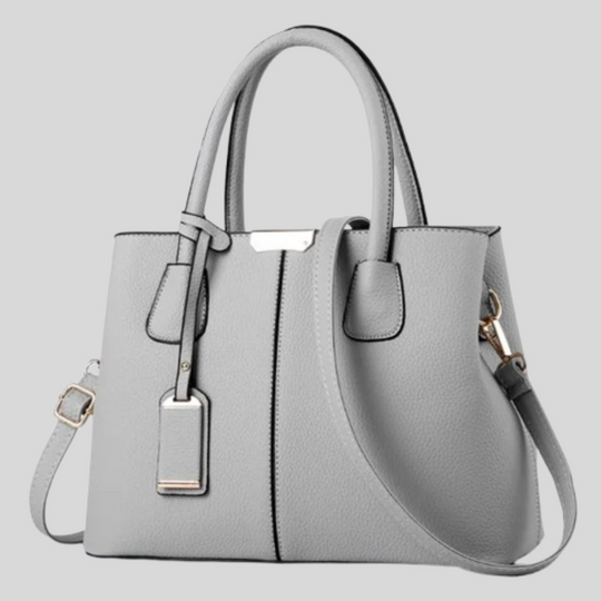 Women's Classic Structured Tote Bag with Shoulder Strap