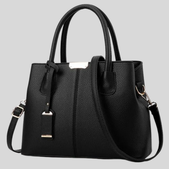 Women's Classic Structured Tote Bag with Shoulder Strap