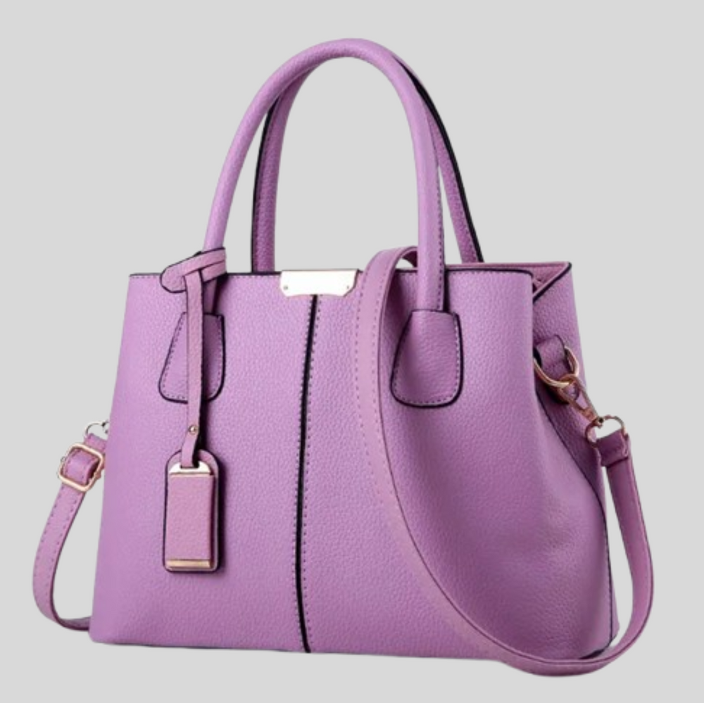 Women's Classic Structured Tote Bag with Shoulder Strap