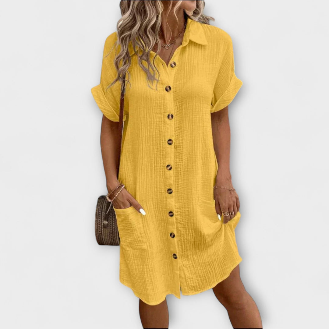 Lina - Classic Polo Casual Dress