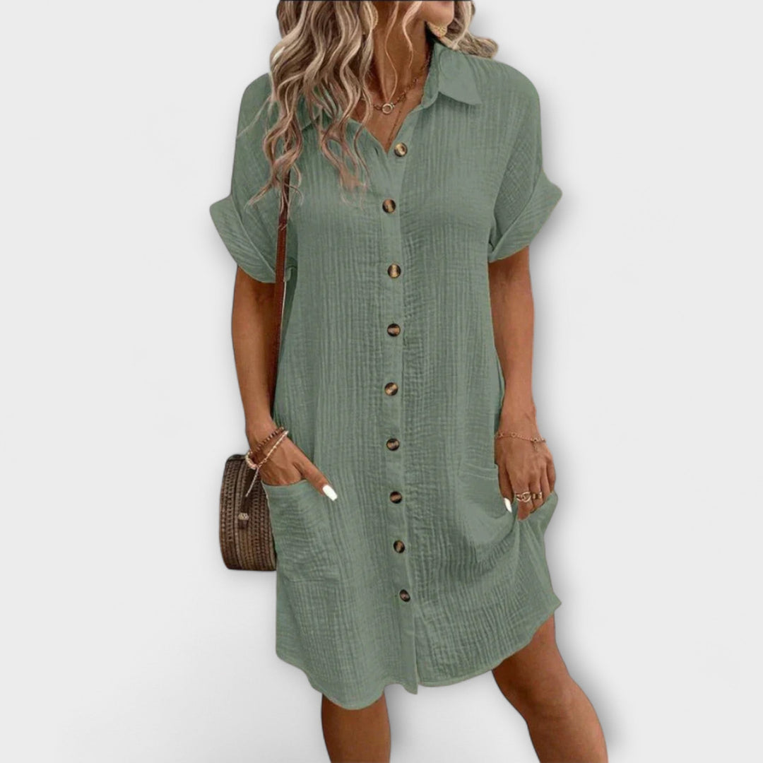Lina - Classic Polo Casual Dress