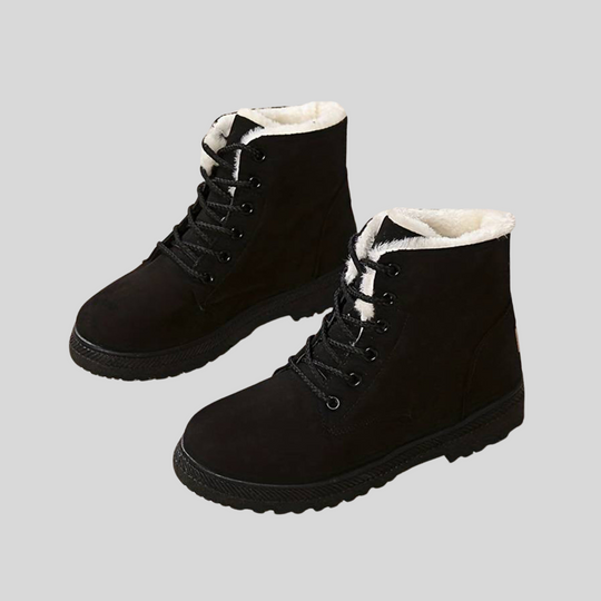 Women's Classic Lace-Up Winter Plush Ankle Boots