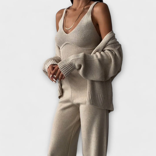 Delia - Three-Piece Knit Set