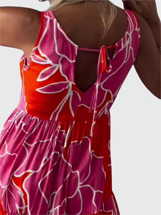 Aveline - Stylish Floral Print Dress