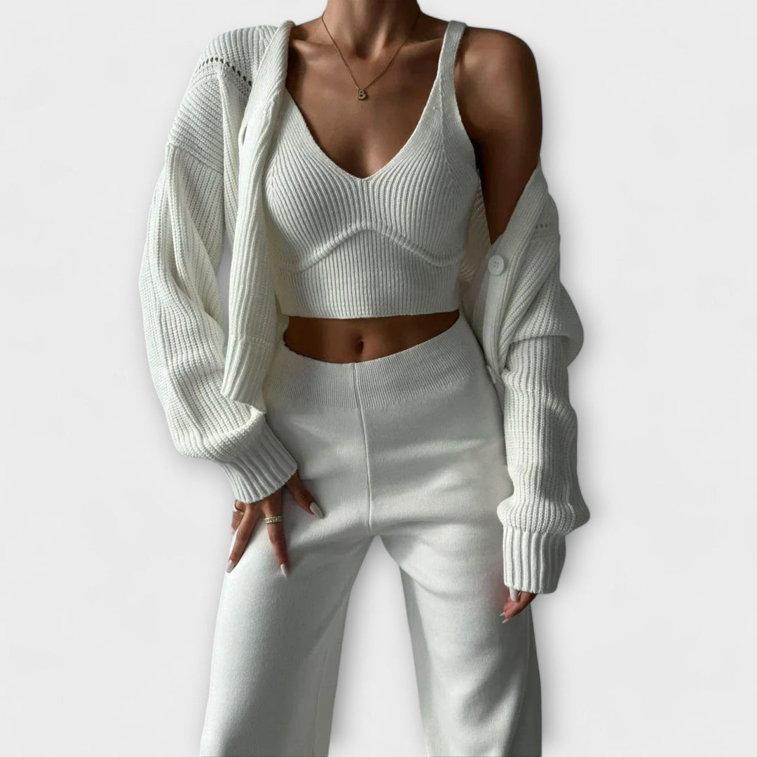 Delia - Three-Piece Knit Set