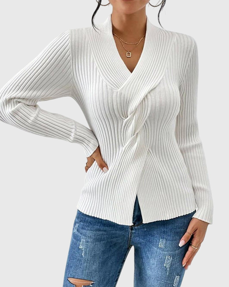 Olivia - Elegant Long-Sleeve Top