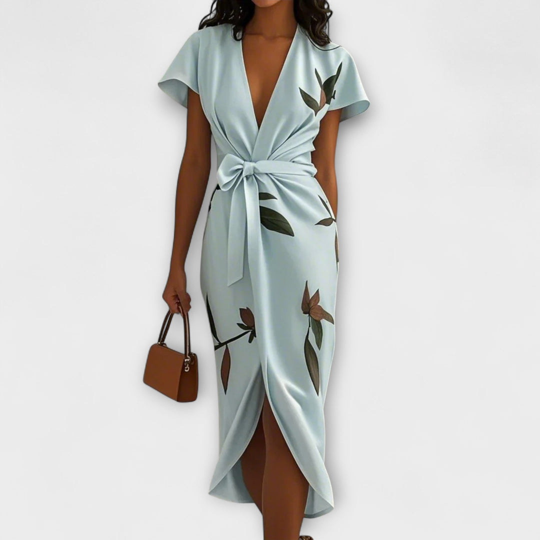 Freya - Satin Wrap Dress