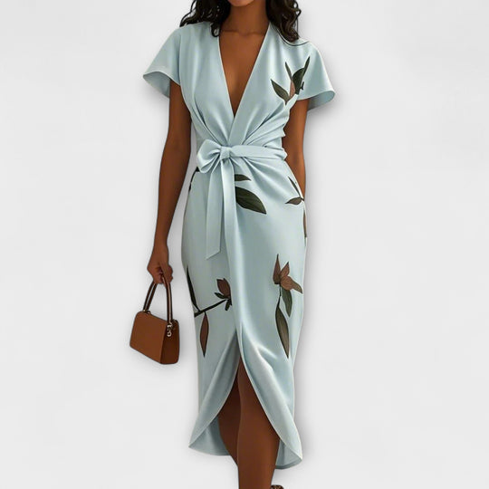 Freya - Satin Wrap Dress